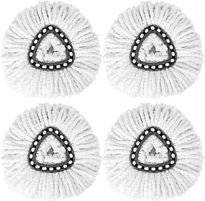 Strengthmix Spin Mop Replacement Heads, Microfiber Spin Mop Refills, Easy Cleaning Mop Head Replacement,4 Pack