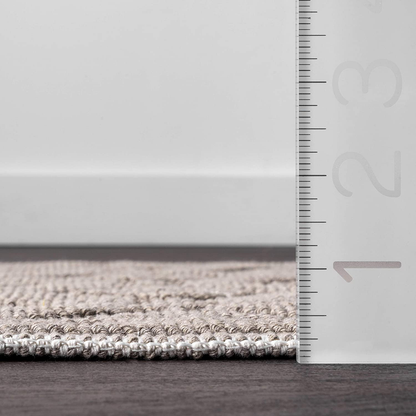 Textured Geometric Trellis Bath Mat