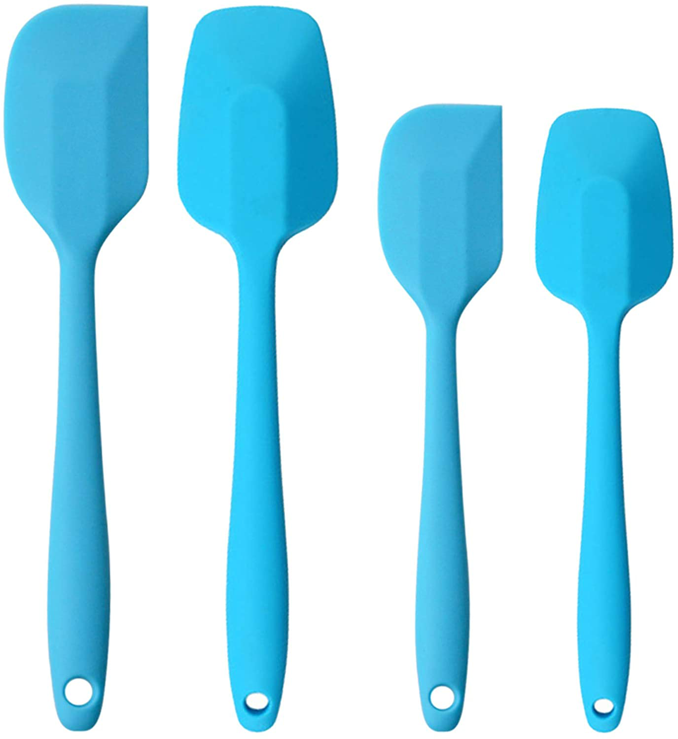 Silicone Spatulas, 11 inch Rubber Spatula Heat Resistant Non-Stick Flexible Scrapers Baking Mixing Tool (4 Piece)