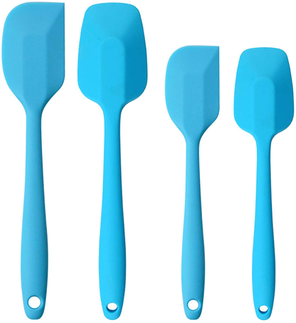 Silicone Spatulas, 11 inch Rubber Spatula Heat Resistant Non-Stick Flexible Scrapers Baking Mixing Tool (4 Piece)