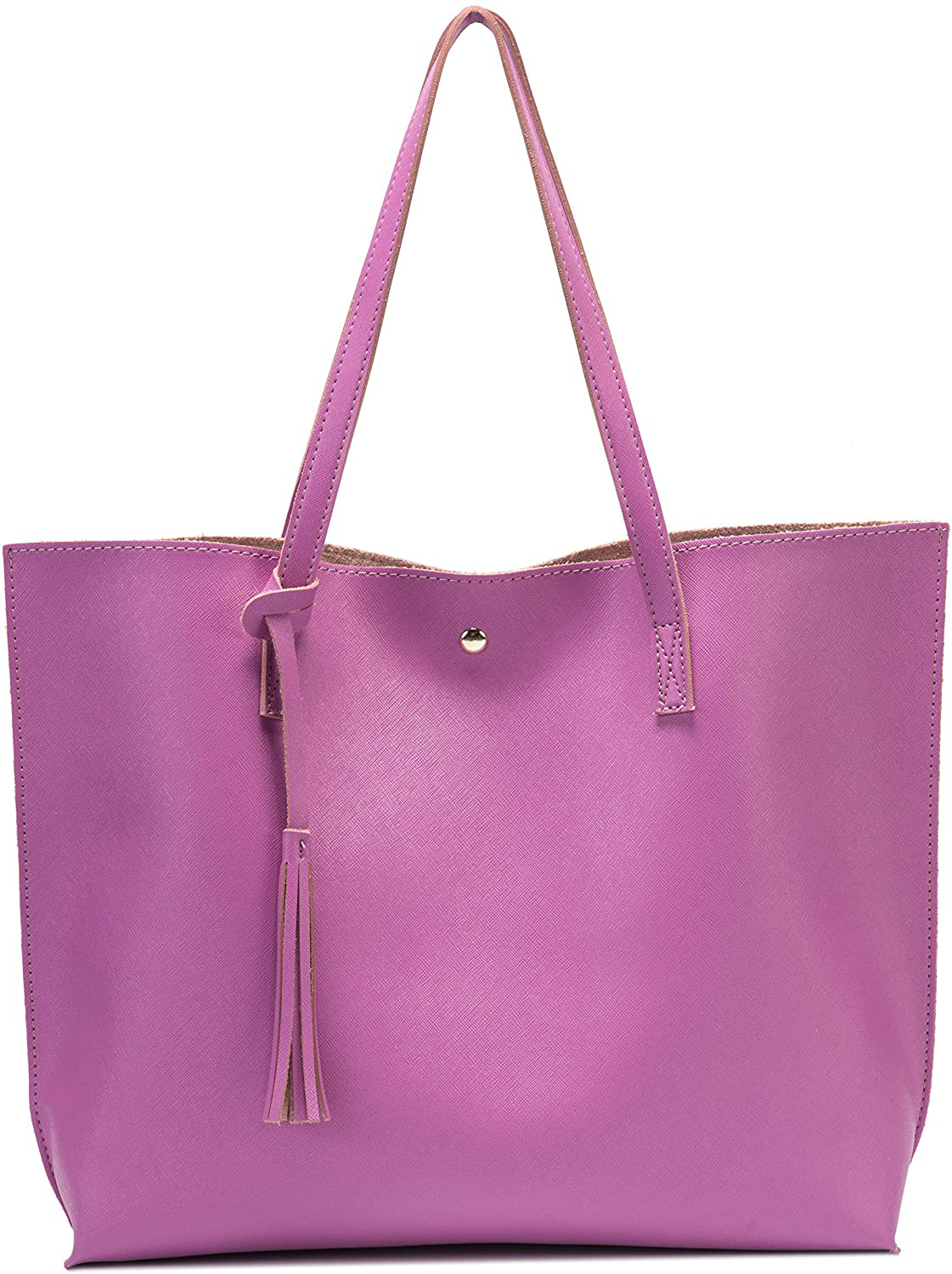 Women's Tote Bags Top Handle Satchel Handbags Faux Leather Tassel Shoulder Purse
