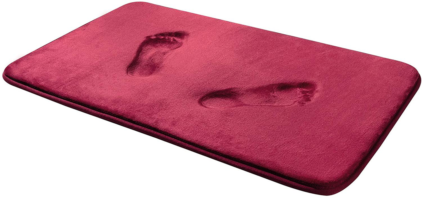 Memory Foam Bath Mat Rug, Comfortable Super Absorbent Machine Wash Non-Slip Thick Bathroom Rug