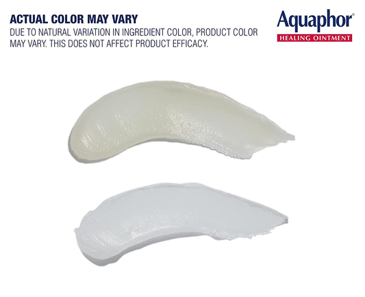 Aquaphor Healing Ointment Moisturizing Skin Protectant for Dry Cracked Hands Heels and Elbows Use After Hand Washing Oz Jar, bA, Fragrance Free, 14 Ounce