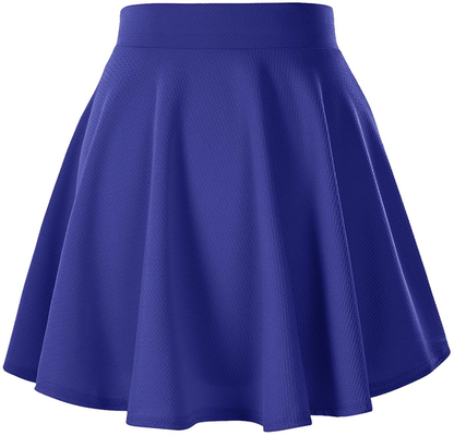 Urban CoCo Women's Basic Versatile Stretchy Flared Casual Mini Skater Skirt