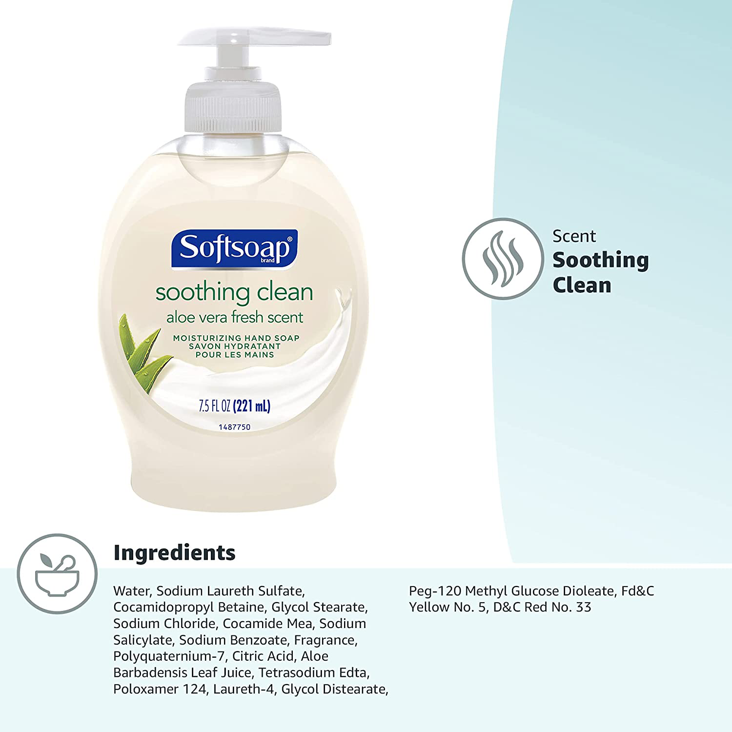 Softsoap Liquid Hand Soap, Aloe - 7.5 fluid ounce