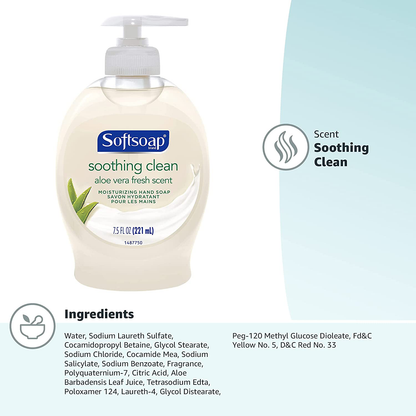 Softsoap Liquid Hand Soap, Aloe - 7.5 fluid ounce