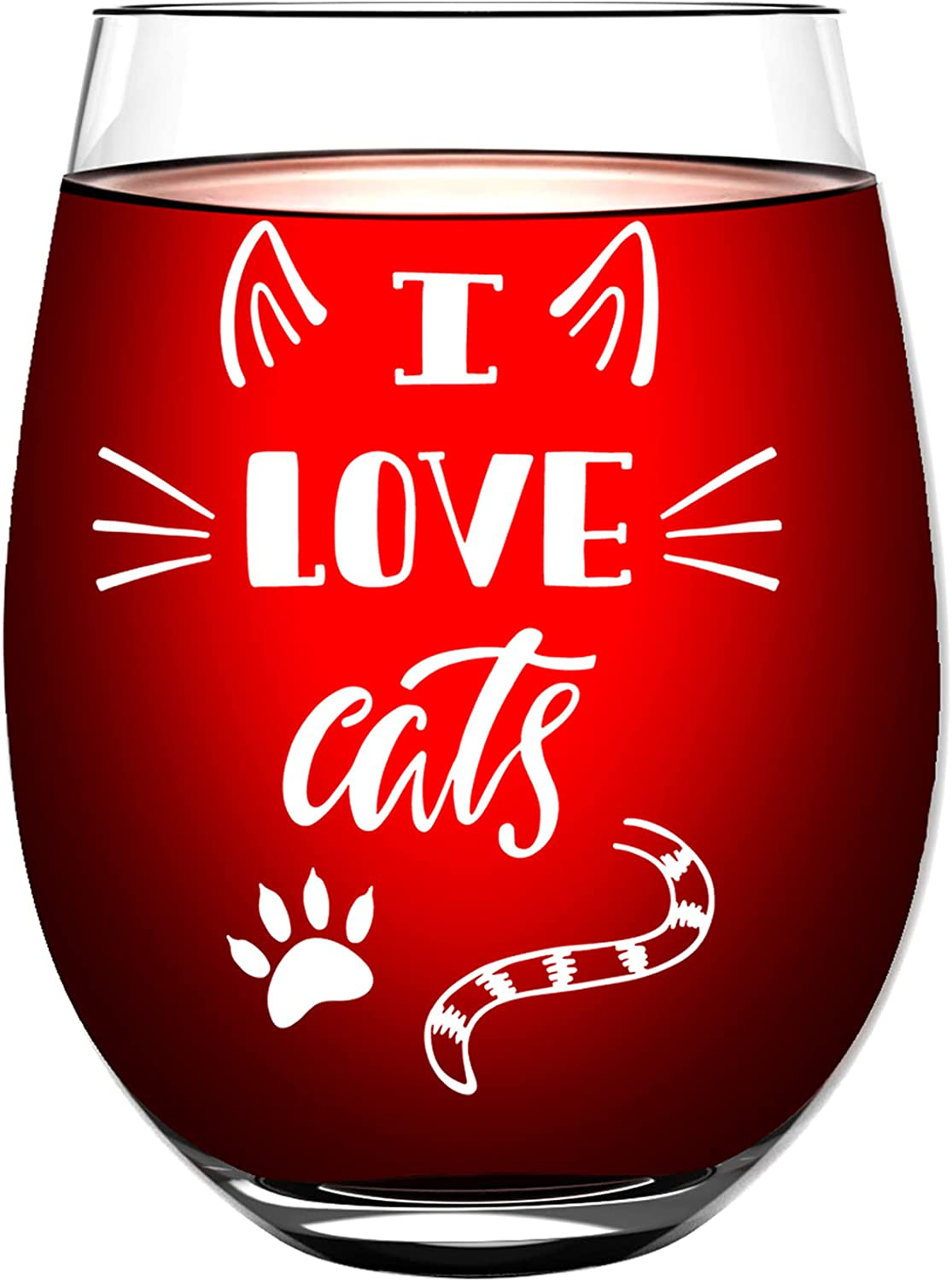 Funny 17 oz Wine Glasses - Stemless Wine Glasses