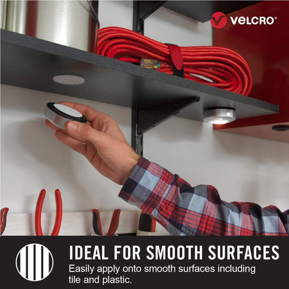 VELCRO Brand Heavy Duty Tape with Adhesive | 15 Ft x 2 In | Holds 10 lbs, Black | Industrial Strength Roll, Cut Strips to Length | Strong Hold for Indoor or Outdoor Use