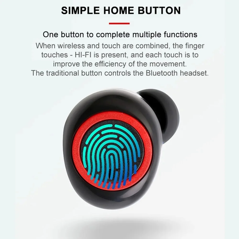 Bluetooth 5.0 Wireless Earbuds Headphones TWS True Wireless Stereo with Charging Case