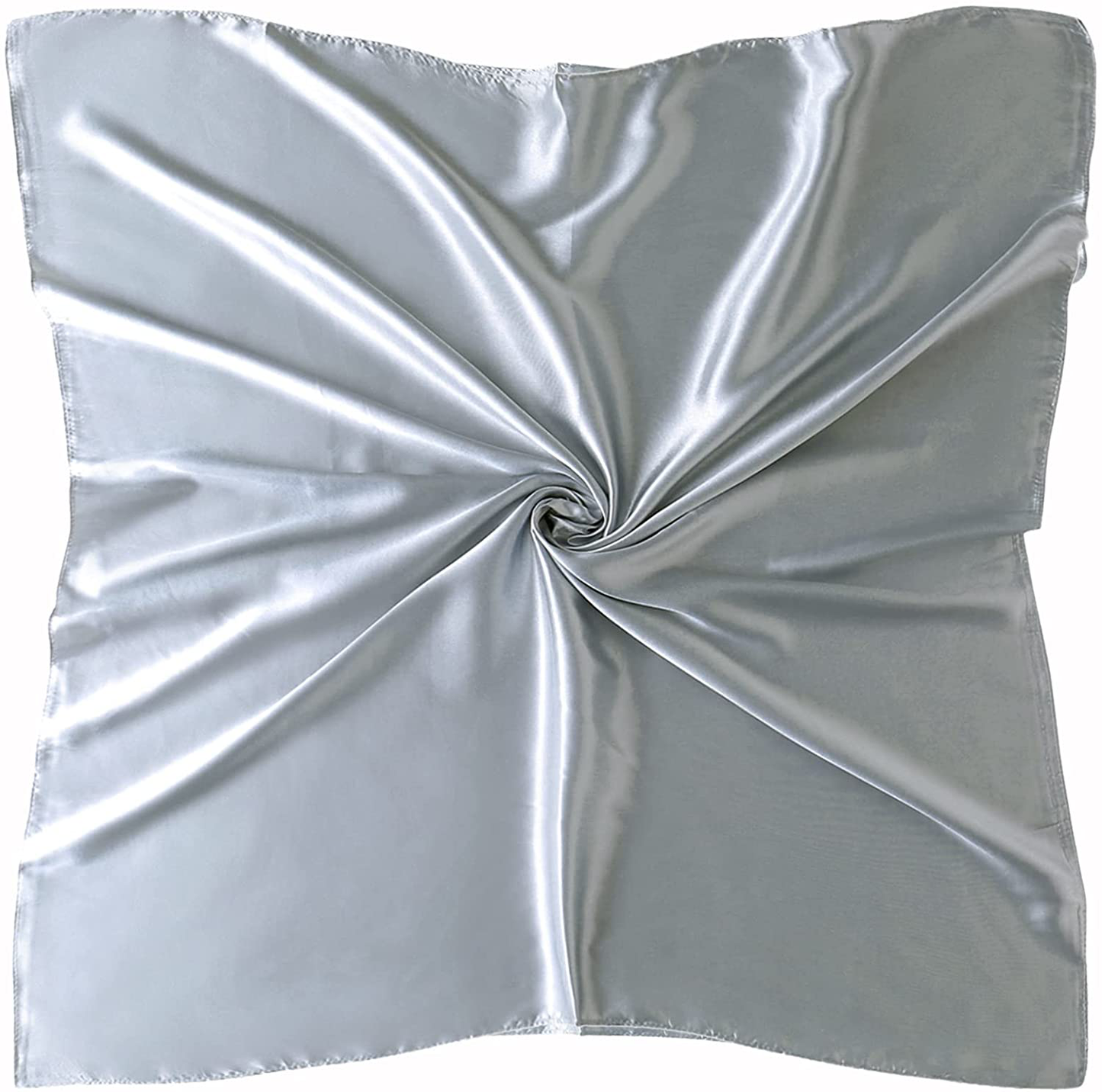 35" Square Silk Like Head Scarf - Women's Fashion Silk Feeling Scarf