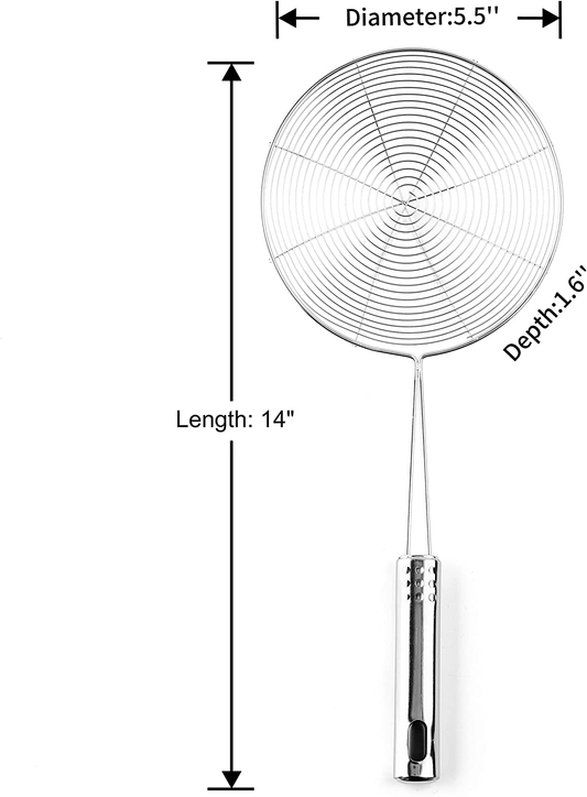Stainless Steel Spider Strainer, Chirano Kitchen Gadgets Series (14 Inch)