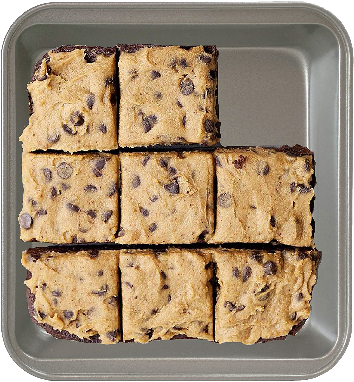Ecolution Bakeins Cookware Non-Stick Heavy Duty Carbon Steel, 12-Cup, Gray