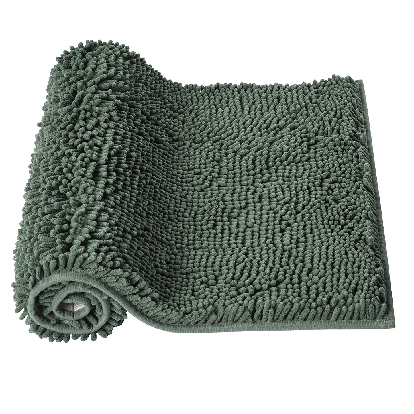 Microfiber Bath Rugs Chenille Bath Mat, Ultra Soft NUFR Bathroom Rugs Quick-Dry, Water Absorbent 