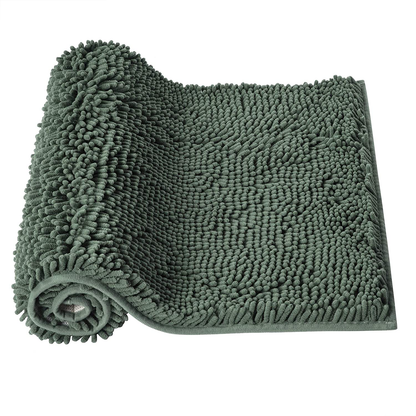 Microfiber Bath Rugs Chenille Bath Mat, Ultra Soft NUFR Bathroom Rugs Quick-Dry, Water Absorbent 
