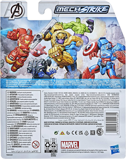Avengers Hasbro Marvel Mech Strike 6-inch Scale Action Figure Toy Iron Man with Compatible Mech Battle Accessory, for Kids Ages 4 and Up