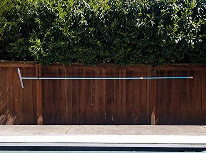 Pool Pole Hanger Premium 4pc Aluminium Holder Set by Aquatix Pro, Ideal Hooks for Telescopic Poles, Skimmers, Leaf Rakes, Nets, Brushes, Vacuum Hose, Garden Tools and Swimming Pool Accessories