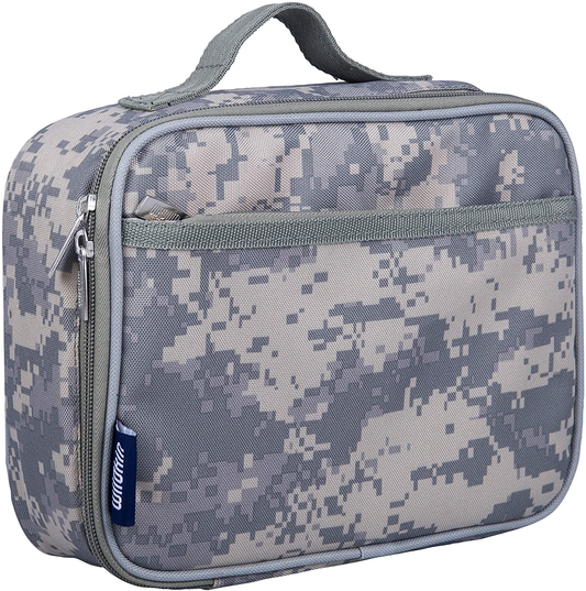 Wildkin Kids Insulated Lunch Box Bag for Boys and Girls, Perfect Size for Packing Hot or Cold Snacks for School & Travel, Measures 9.75x7x3.25 Inches, Mom's Choice Award Winner,BPA-free(Digital Camo)