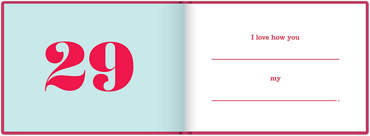 Knock Knock What I Love about Us Fill in the Love Book Fill-in-the-Blank Gift Journal, 4.5 x 3.25-inches