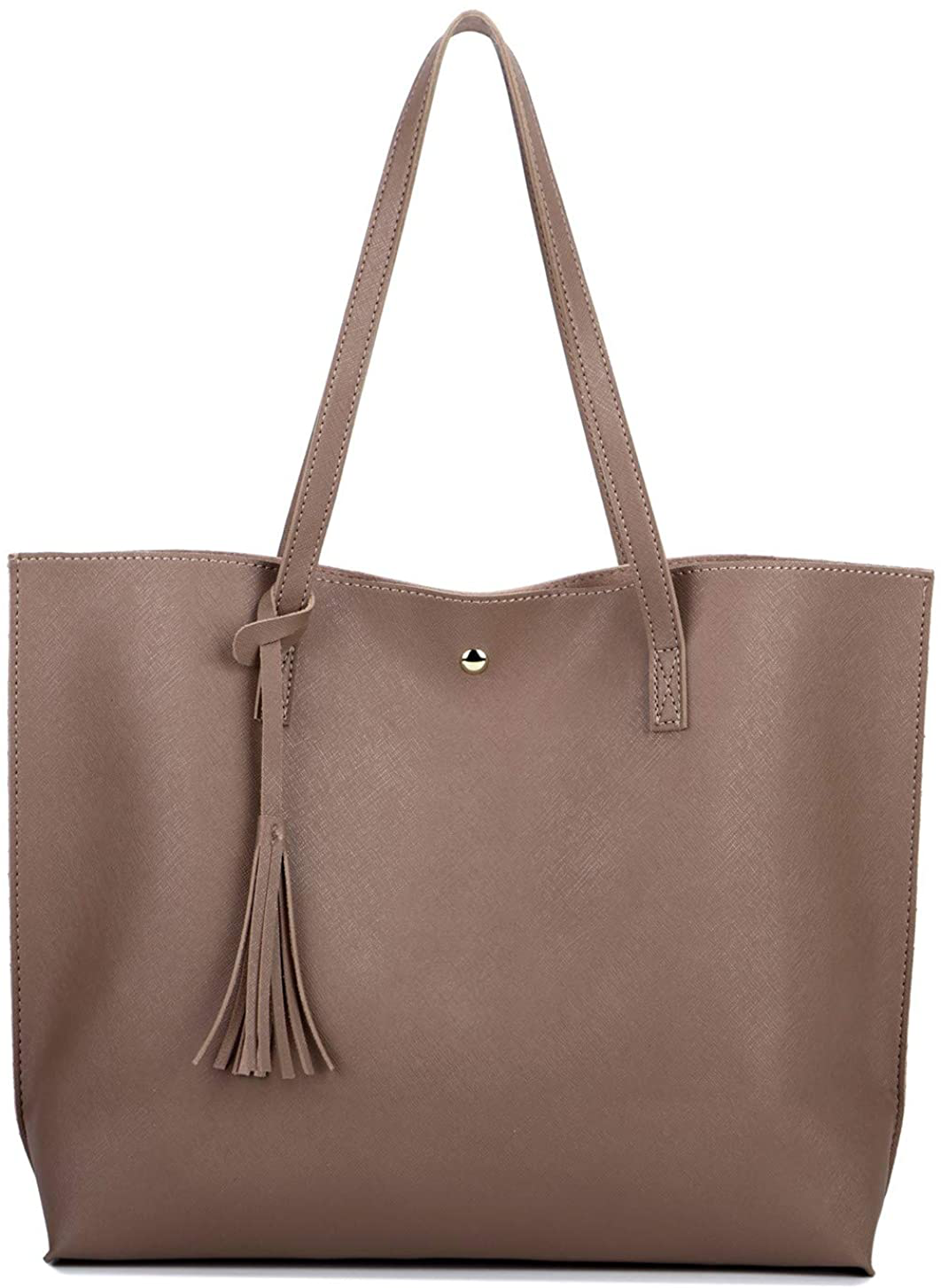 Women's Tote Bags Top Handle Satchel Handbags Faux Leather Tassel Shoulder Purse