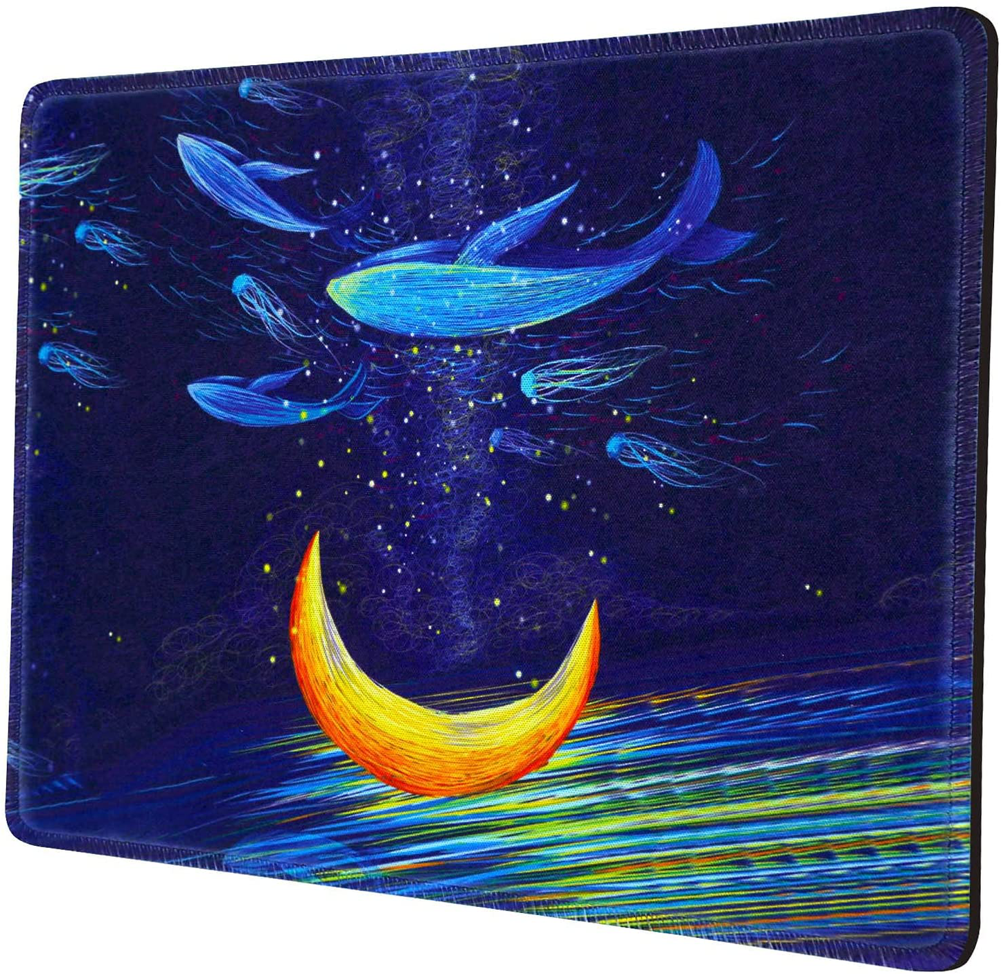 Galaxy Mouse Pads for Wireless Mouse,Farbiunu Rubber Mousepad,Stitched Edge & Washable. Mouse Mats for Computer,Laptop Accessory,Mousepads for Office Gaming Home.