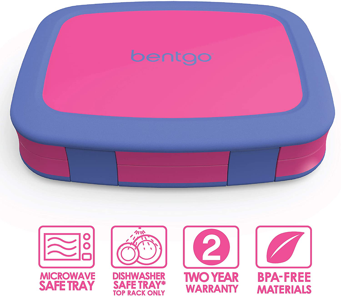 Bentgo Kids Brights – Leak-Proof, 5-Compartment Bento-Style Kids Lunch Box – Ideal Portion Sizes for Ages 3 to 7 – BPA-Free, Dishwasher Safe, Food-Safe Materials (Citrus Yellow)
