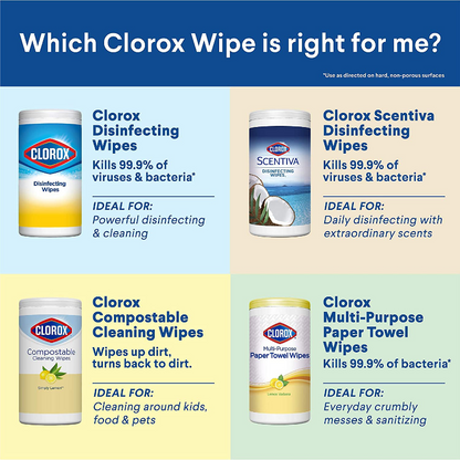 3 Pack Clorox Bleach Free Disinfecting Wipes With Moisture Lock Lid