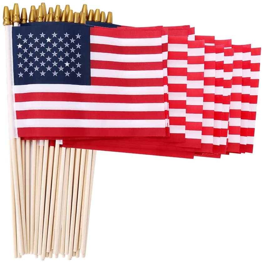 Multi-Pack - 4x6 Inch American Flags on Sticks