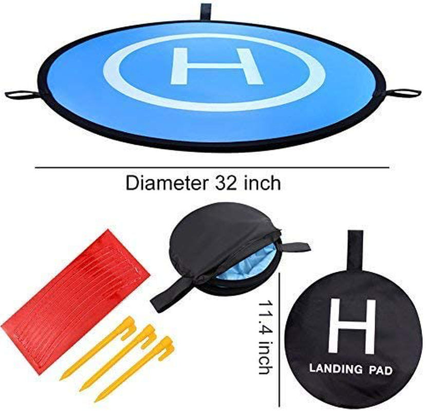 KINBON Drone Landing Pads, Waterproof 21'' Universal Landing Pad Fast-fold Double Sided Quadcopter Landing Pads for RC Drones Helicopter DJI Spark Mavic Pro Phantom 2/3/4 Pro Inspire 2/1 3DR Solo