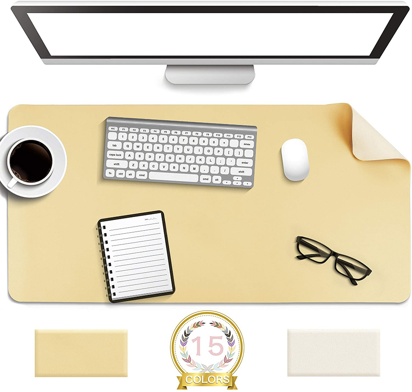 Writing Desk Pad Protector, Anti-Slip Thin Mousepad for Computers,Office Desk Accessories Laptop Waterproof Desk Protector for Office Decor and Home