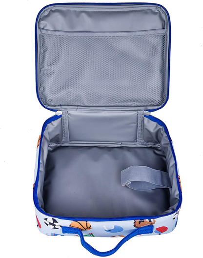 Wildkin Insulated Lunch Box for Boys and Girls, Perfect Size for Packing Hot or Cold Snacks for School and Travel, Mom's Choice Award Winner, BPA-Free, Olive Kids (Trains, Planes and Trucks)