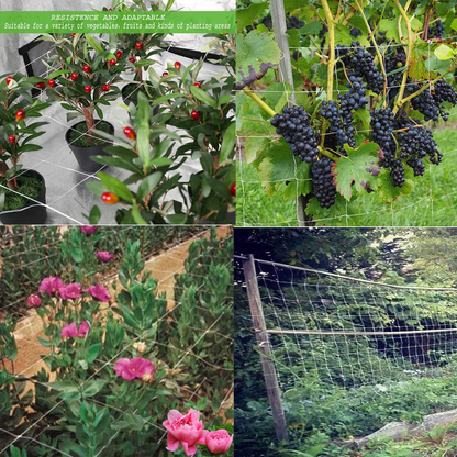 BaseGoal All-Weather Trellis Netting Mesh Plant Garden Vine Growing Flexible String Net