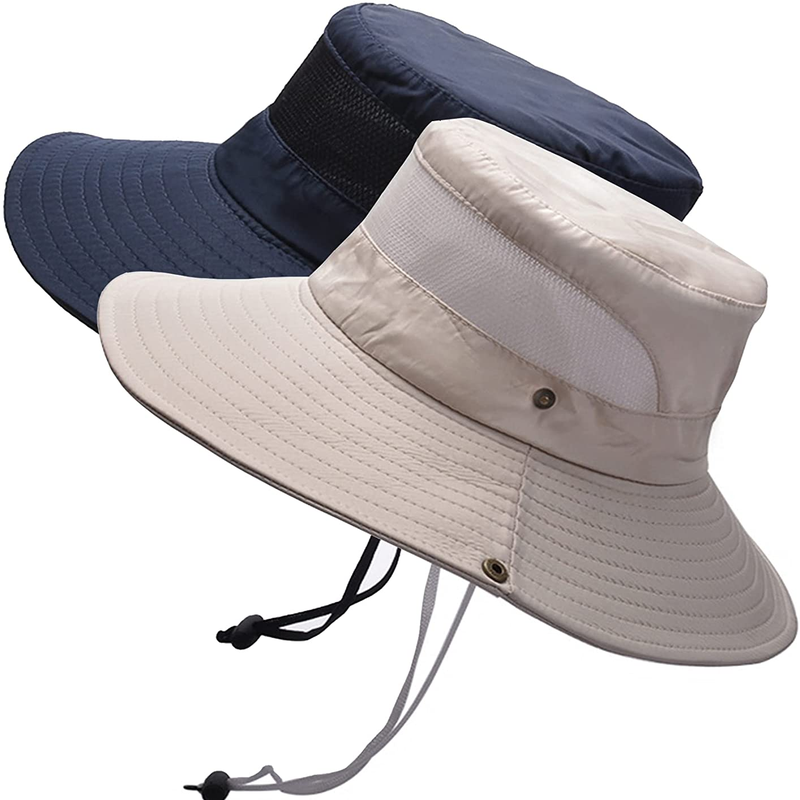 Fishing Sun Bucket Hat for Men or Women 3” Wide Brim UPF 50+