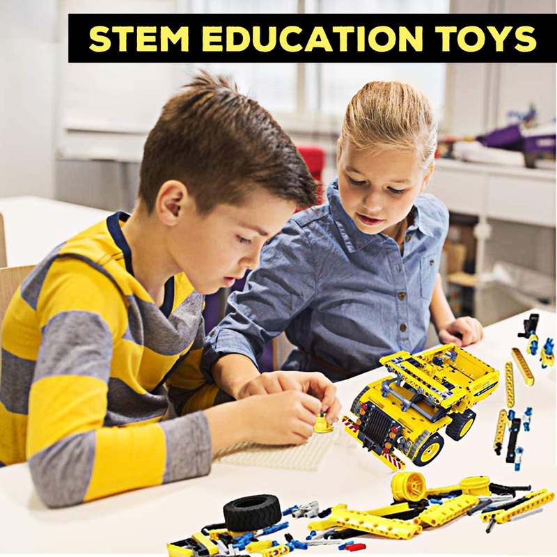 2-in-1 Dump Truck or Airplane - 361 Pcs Creative Bricks Engineering Building Blocks Kit