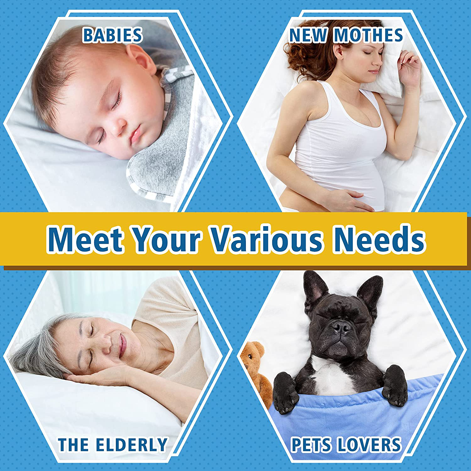 Waterproof Mattress Pad for King Size Bed, Breathable King Mattress Protector with 6-18 inches Deep Pocket, Quilted Alternative Hollow Cotton Filling Mattress Cover, White