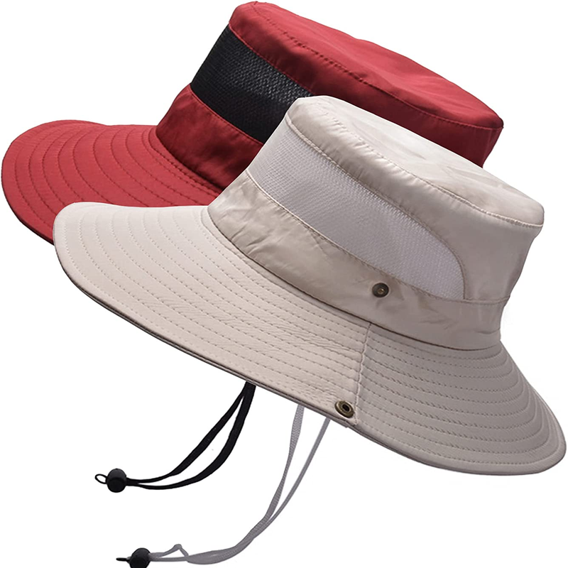 Fishing Sun Bucket Hat for Men or Women 3” Wide Brim UPF 50+