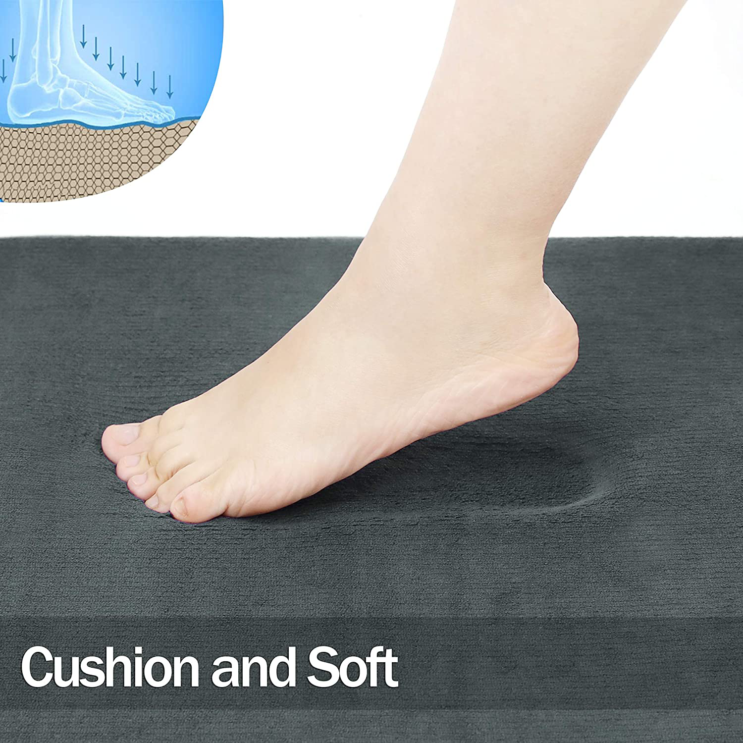 Memory Foam Bathroom Rugs Non-Slip Water Absorbent Fast Dry Luxury Soft Bath mat