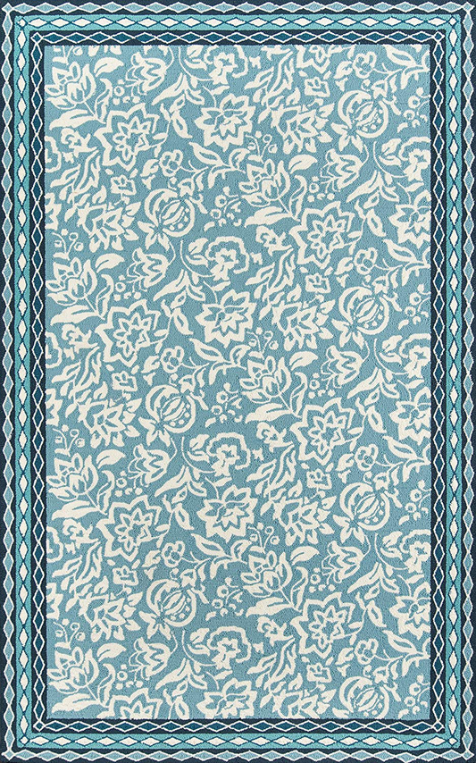 Madcap Cottage Under A Loggia Rokeby Road Area, Indoor Outdoor Rug, Blue, 2' X 3'