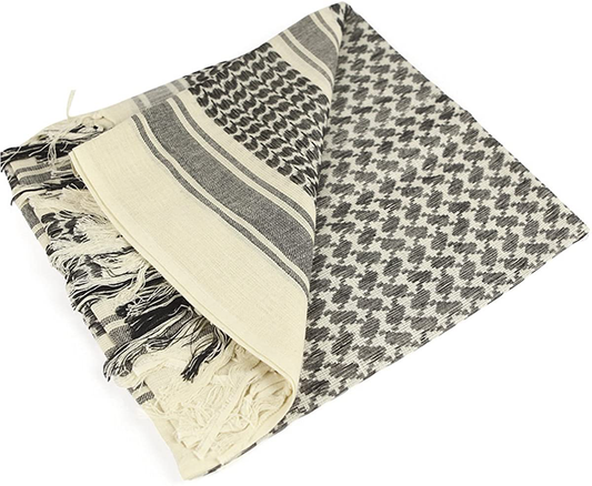 FREE SOLDIER Scarf Military Shemagh Tactical Desert Keffiyeh Head Neck Scarf Arab Wrap with Tassel 43x43 inches