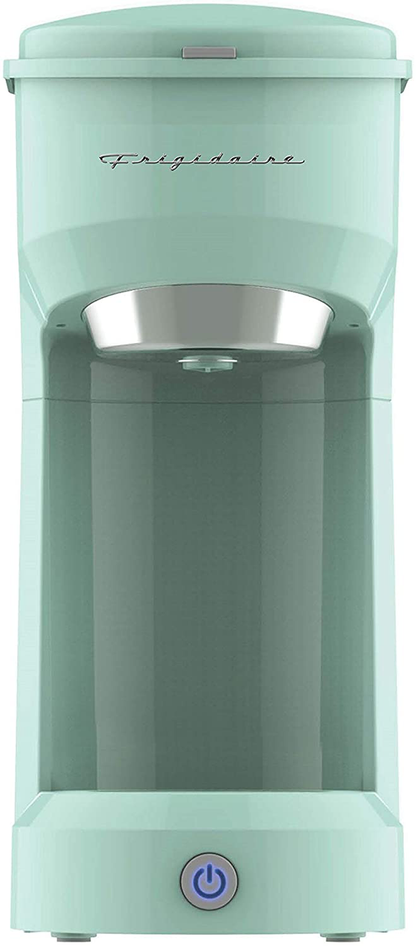 Frigidaire ECMK088-BLACK Retro Single Serve Maker, Brewer for Ground Coffee, BLACK