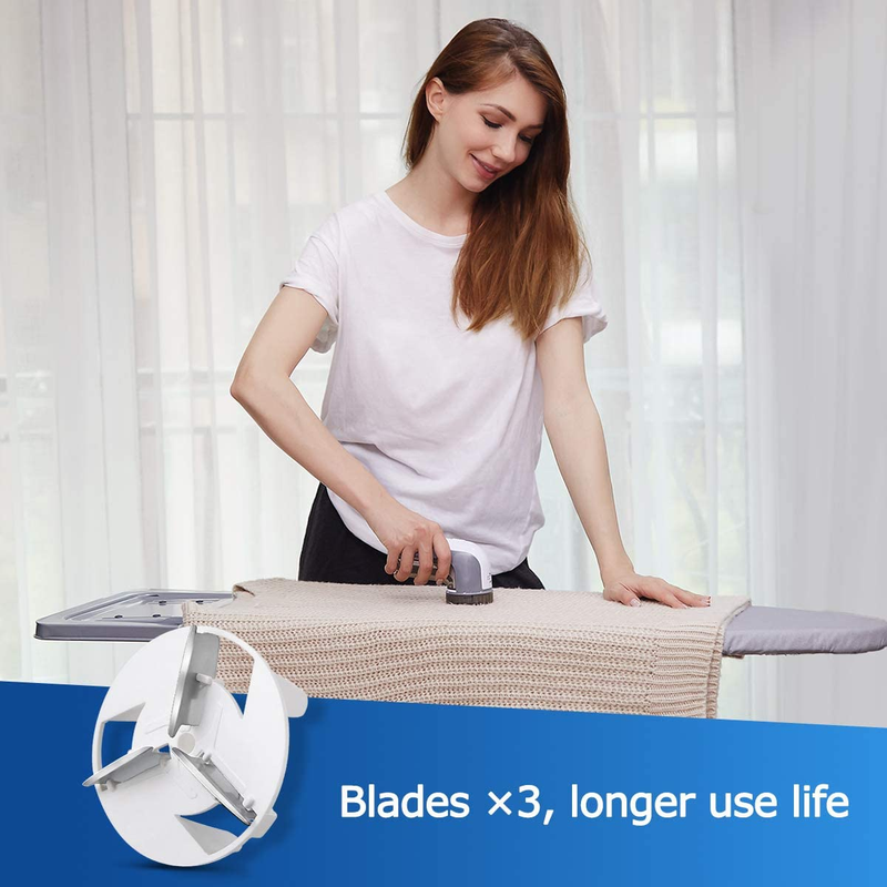 Fabric Shaver and Lint Remove with 2-Speeds and 2 Replaceable Stainless Steel Blades