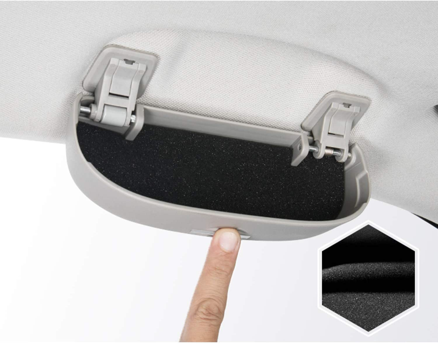 LFOTPP Car Sunglasses Sun Glass Holder Case Eyeglasses Storage Box for 2018+ CRV CR-V, Interior Accessories Autos Parts (Black A Style)