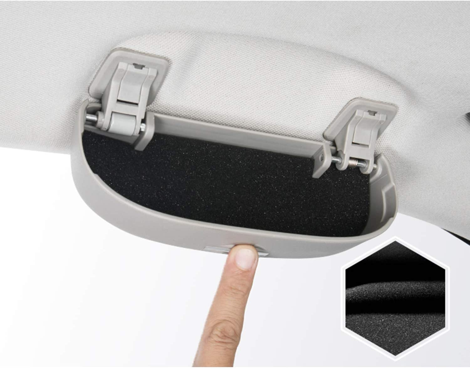 LFOTPP Car Sunglasses Sun Glass Holder Case Eyeglasses Storage Box for 2018+ CRV CR-V, Interior Accessories Autos Parts (Black A Style)