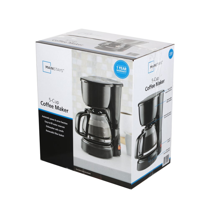 5-Cup Drip Coffee Maker
