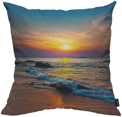 Linen Throw Pillow Cushion Covers Home Sofa Decorative 18 X 18 Inch