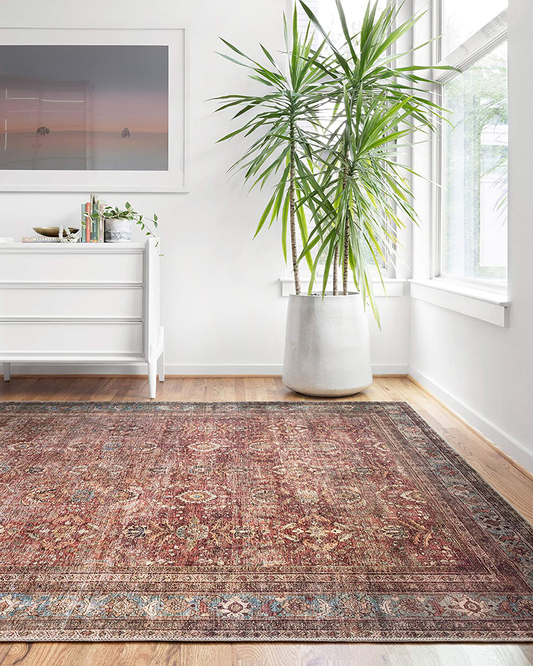 Loloi II Layla LAY-10 Marine Traditional Runner Rug 2'-6" x 12'-0"