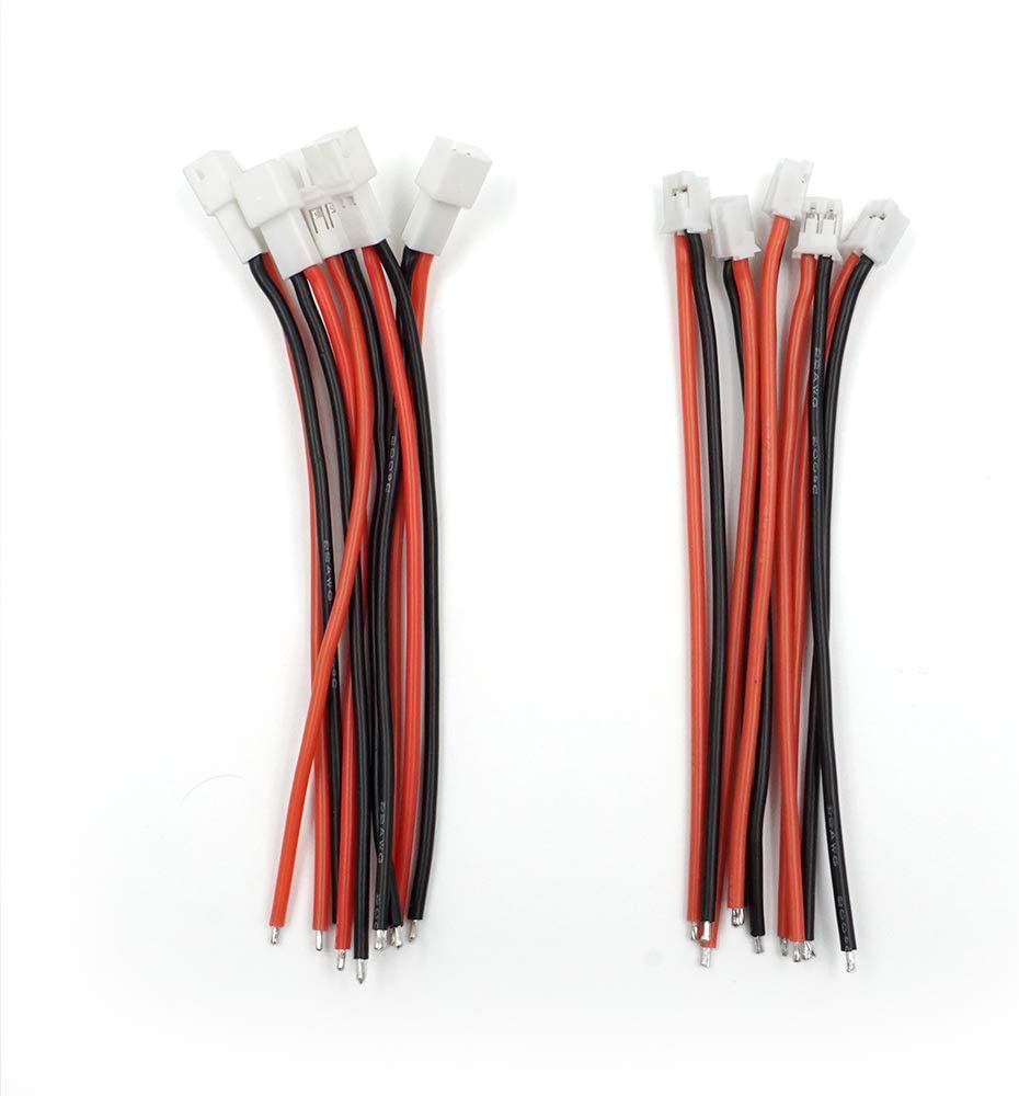 10pcs Upgraded Tiny Whoop JST-PH 2.0 Male and Female Connector Cable for Battery JJRC H36 H67 Blade Inductrix E010 E013