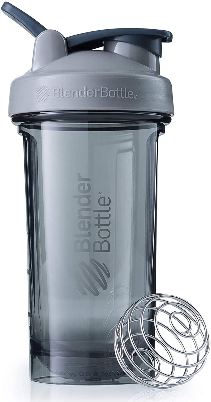 BlenderBottle Shaker Bottle Pro Series Perfect for Protein Shakes and Pre Workout, 24-Ounce, Black