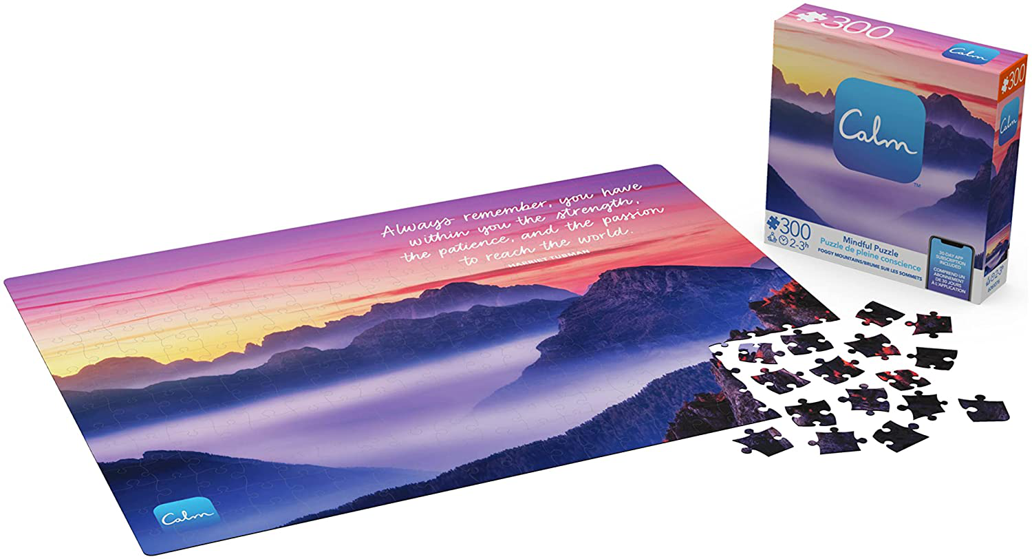 300-Piece Calm Jigsaw Puzzle for Relaxation, Stress Relief, and Mood Elevation
