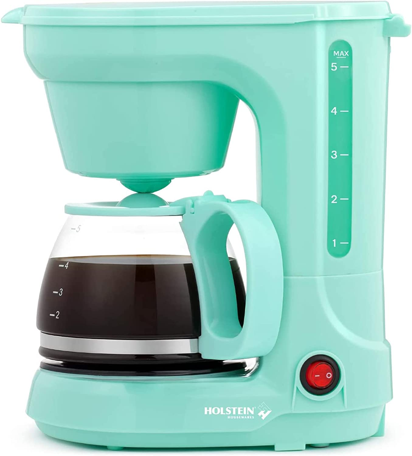  5-Cup Compact Coffee Maker-Convenient and User Friendly with Auto Pause and Serve Functions