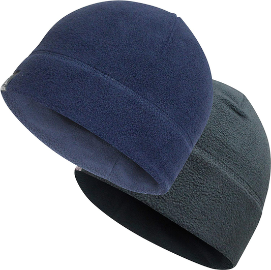Temple Tape Tactical Fleece Watch Cap Beanie – Skull Cap Fleece Hat - Mens & Women